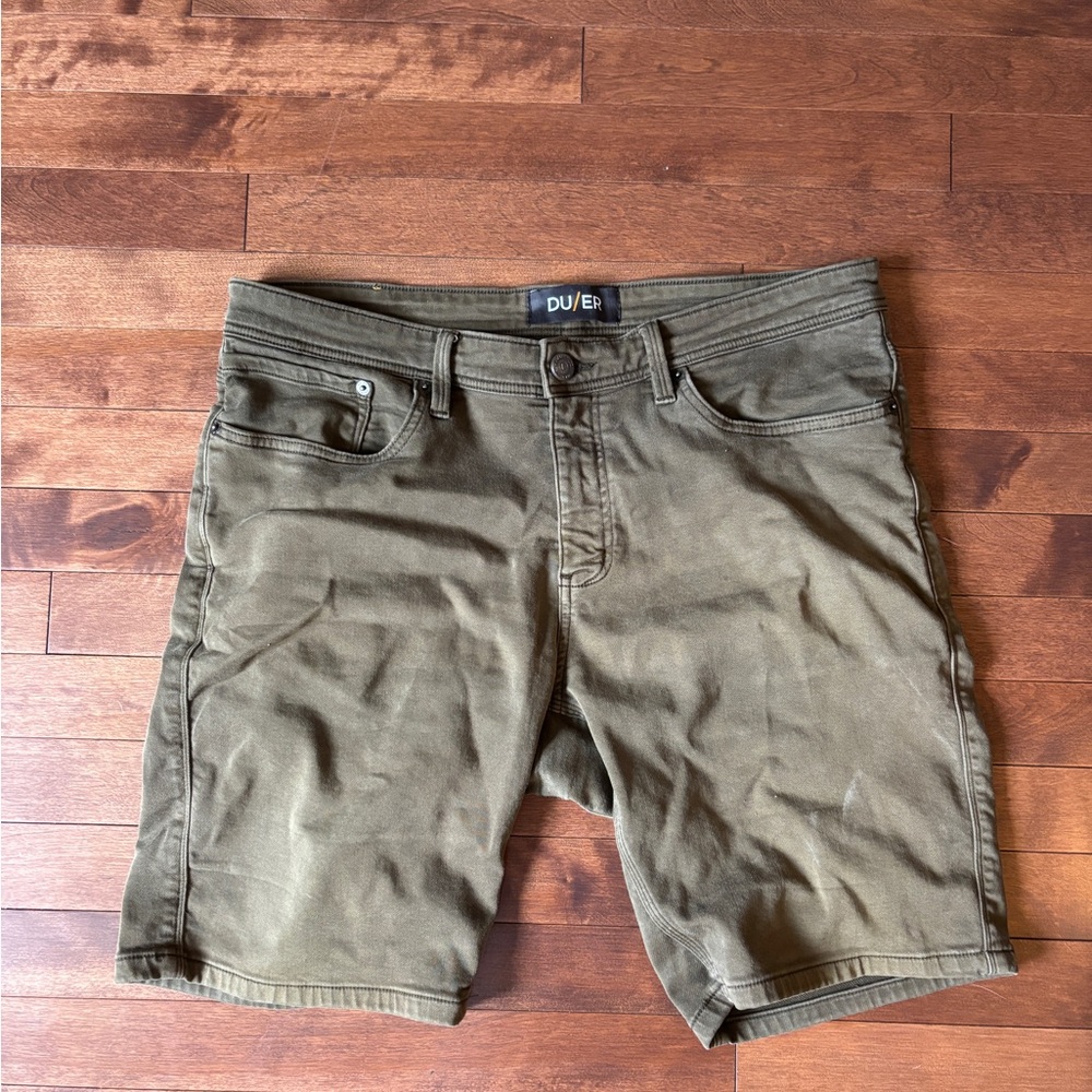 DU/ER Men's Khaki Jean Shorts